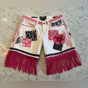 Not silly enough patchwork upcycled shorts